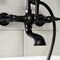 Kingston Brass AE551T0 7-Inch Wall Mount Tub Faucet with Hand Shower, Matte Black AE551T0 - alternate 3